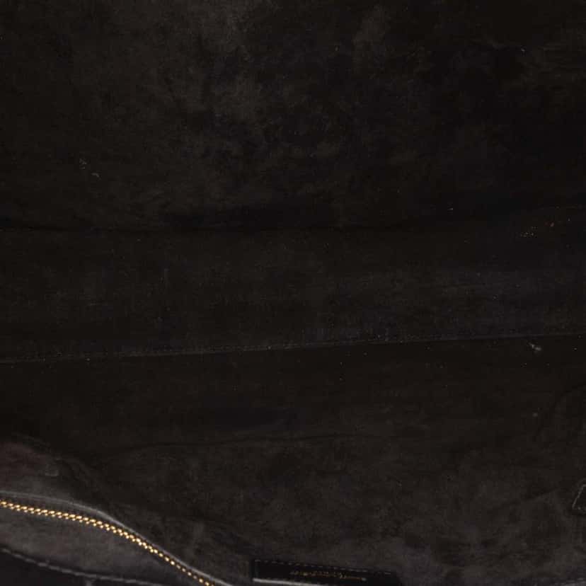 Saint Laurent Large Leather Sac De Jour Satchel Black Leather Good condition - Model View