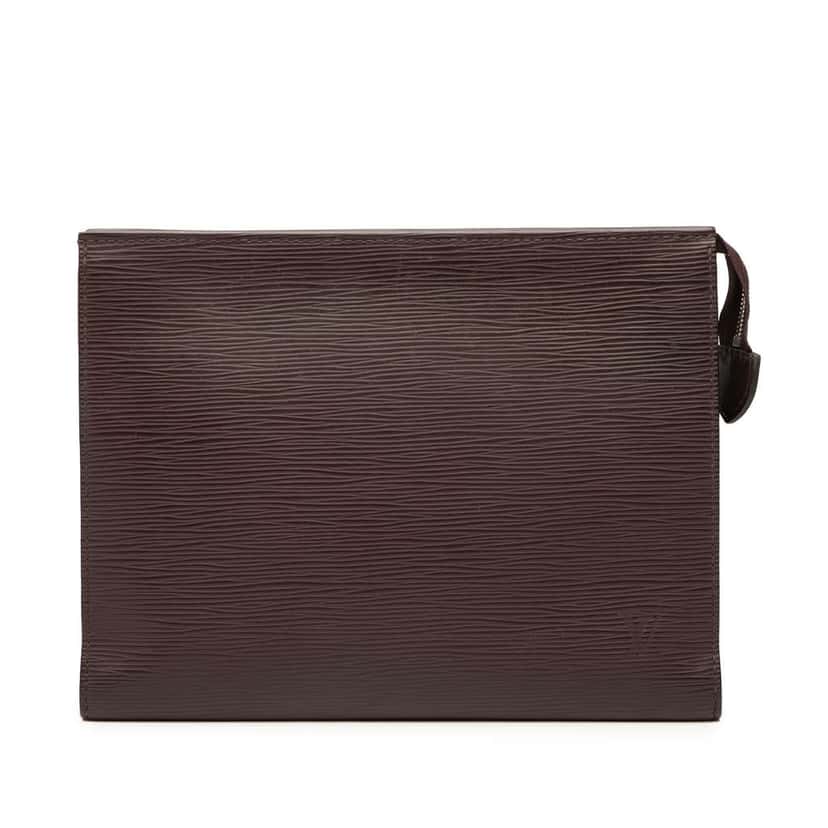 Louis Vuitton Epi Toiletry Pouch 26 Brown Leather Good condition - Front View