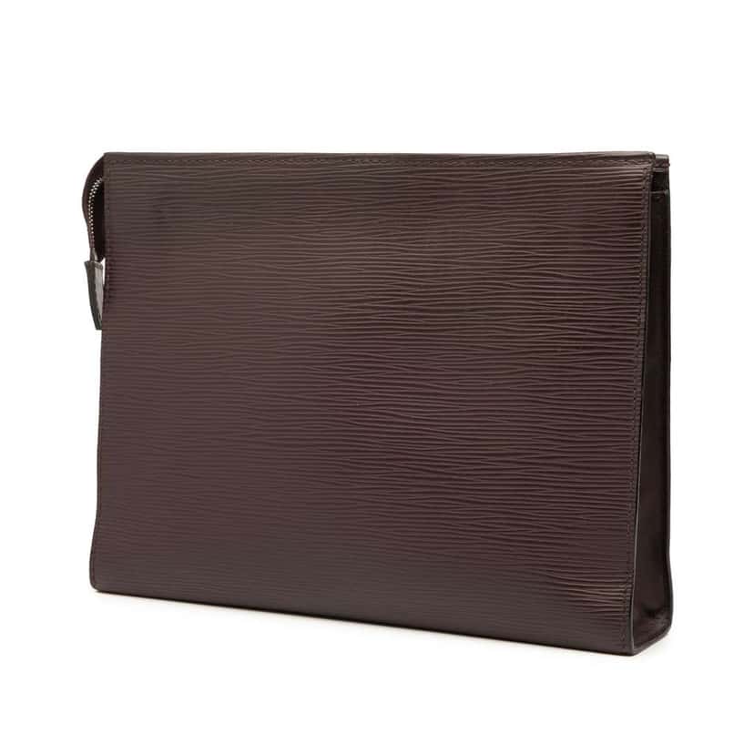 Louis Vuitton Epi Toiletry Pouch 26 Brown Leather Good condition - Back View