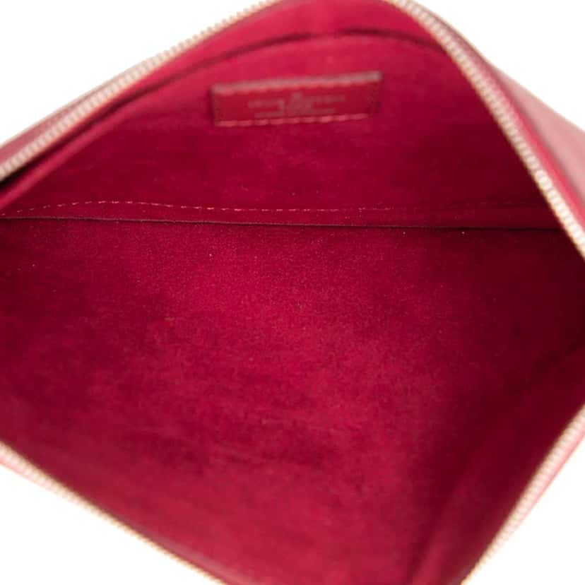 Louis Vuitton Epi Neverfull Pouch Red Leather Very good condition - Model View