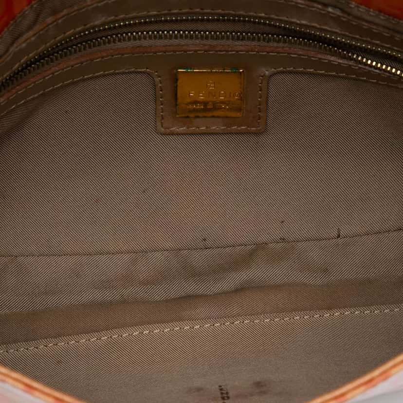 Fendi Zucchino Crystal Baguette Orange Canvas Good condition - Model View