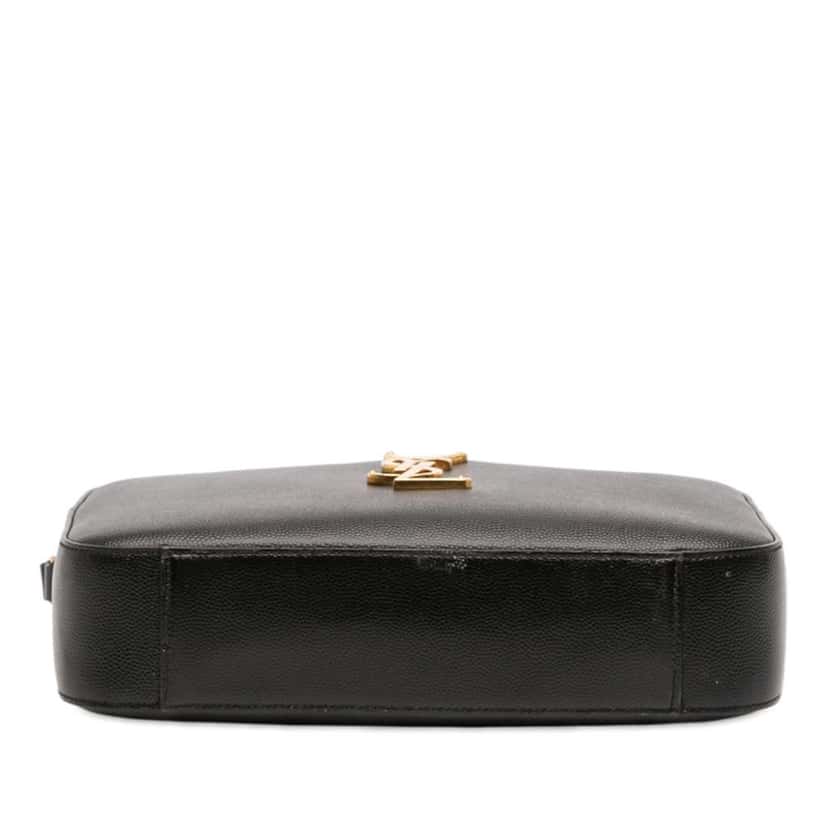 Saint Laurent Grain De Poudre Classic Monogram Crossbody Black Leather Good condition - Inside View