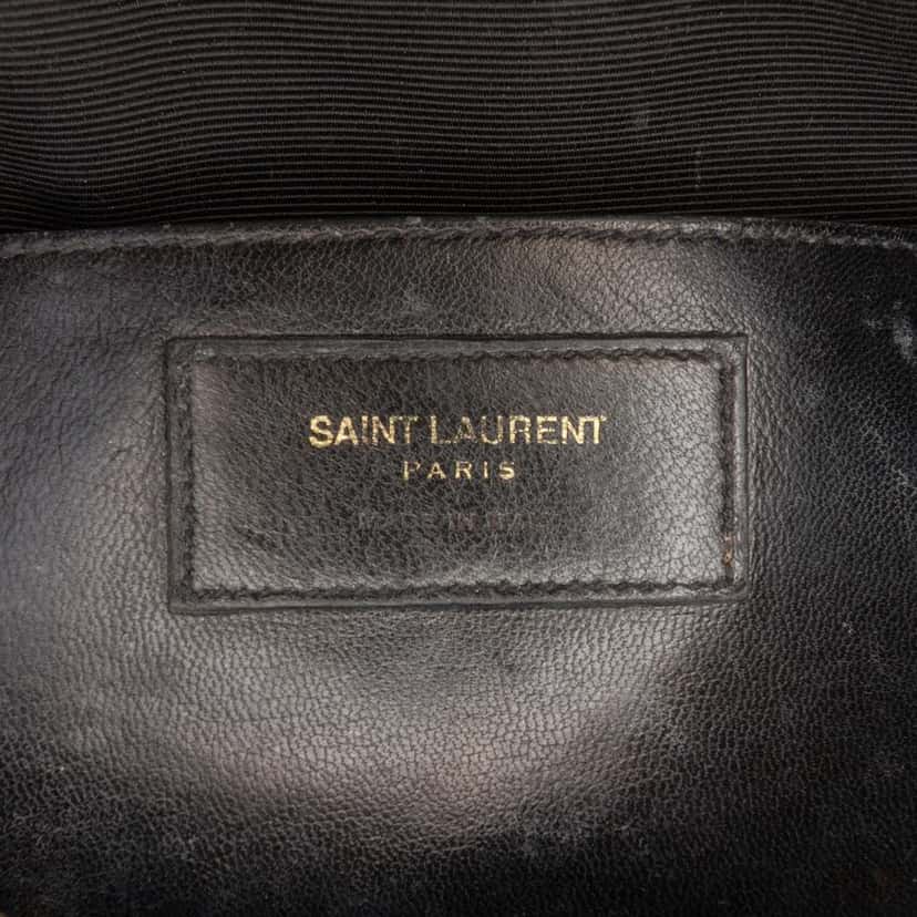 Saint Laurent Grain De Poudre Classic Monogram Crossbody Black Leather Good condition - Box View
