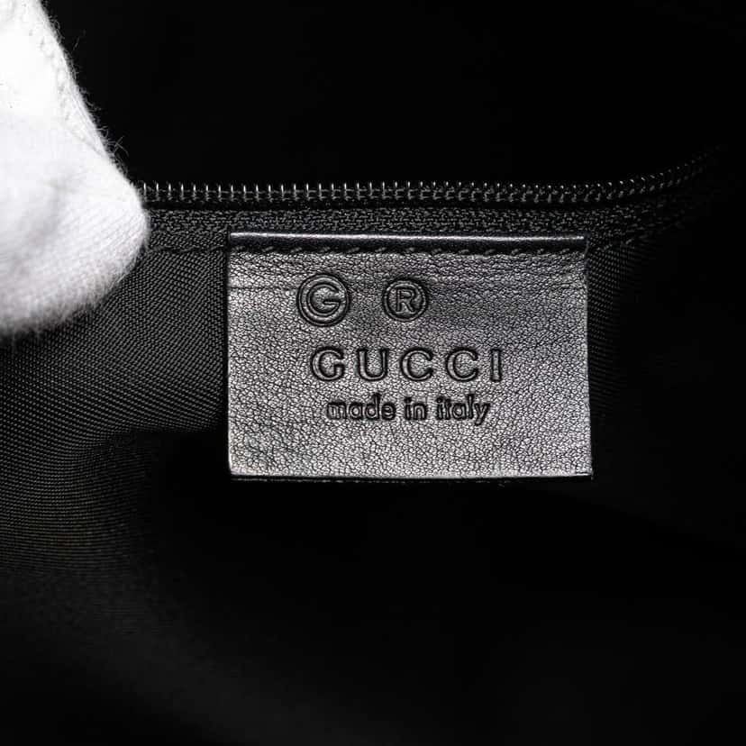 Gucci Canvas Horsebit Charmy Boston Bag Black Canvas Good condition - Box View