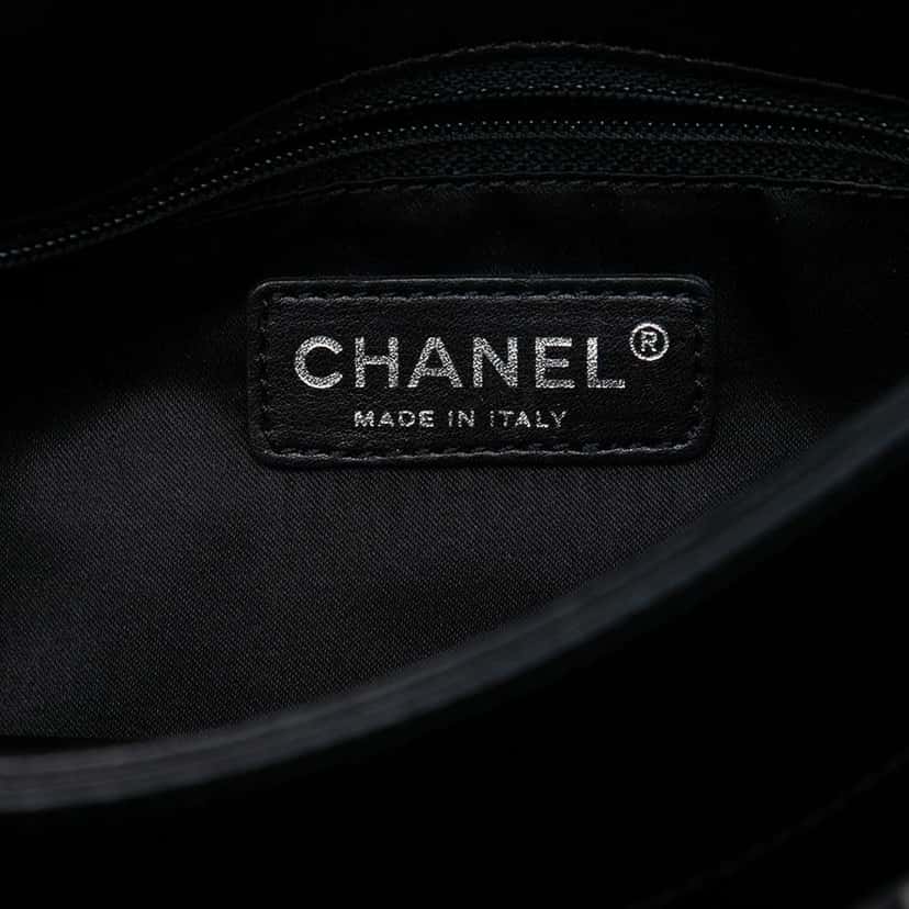 Chanel Large Tweed and Sequin Icons 3 Accordion Flap Black Tweed Good condition - Box View