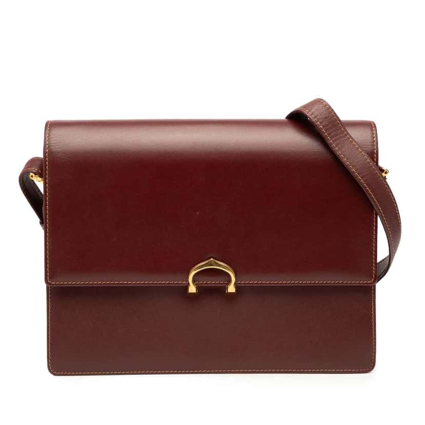 Cartier Must de Cartier Leather Crossbody Red Leather Good condition - Front View