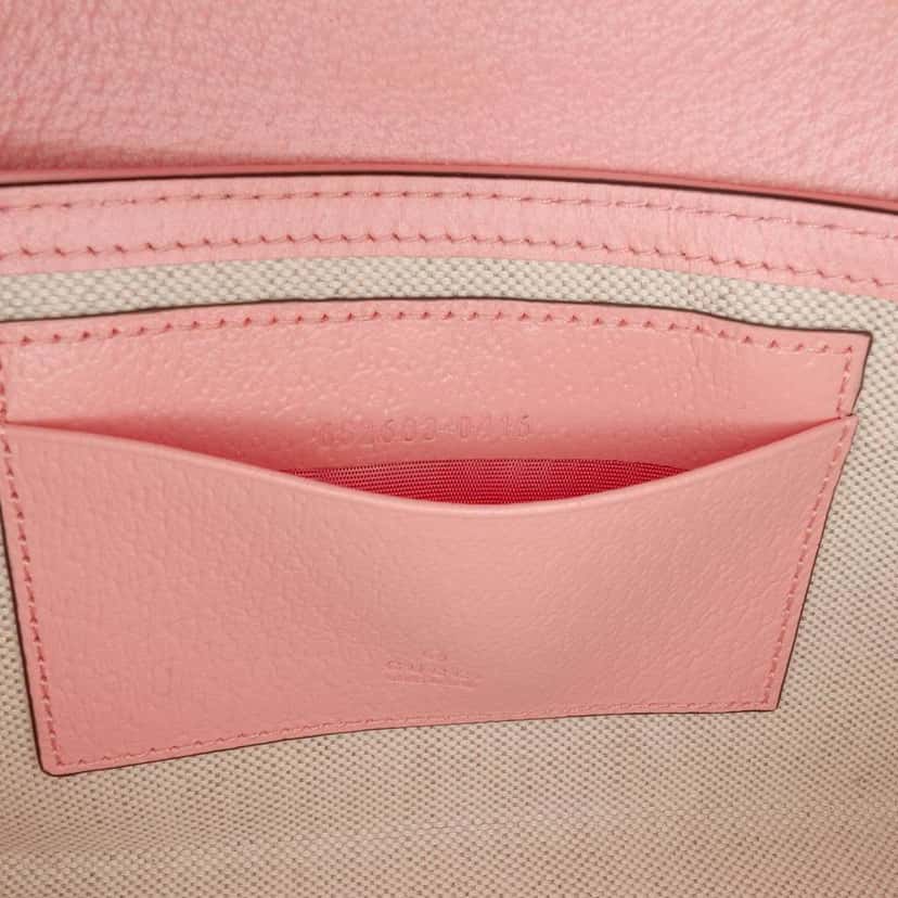 Gucci Mini GG Supreme Padlock Satchel Pink Canvas Good condition - Box View