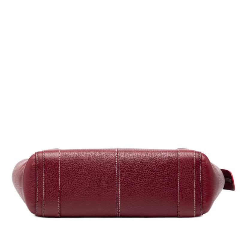 Loewe Leather Senda Handbag Red Leather Very good condition - Inside View