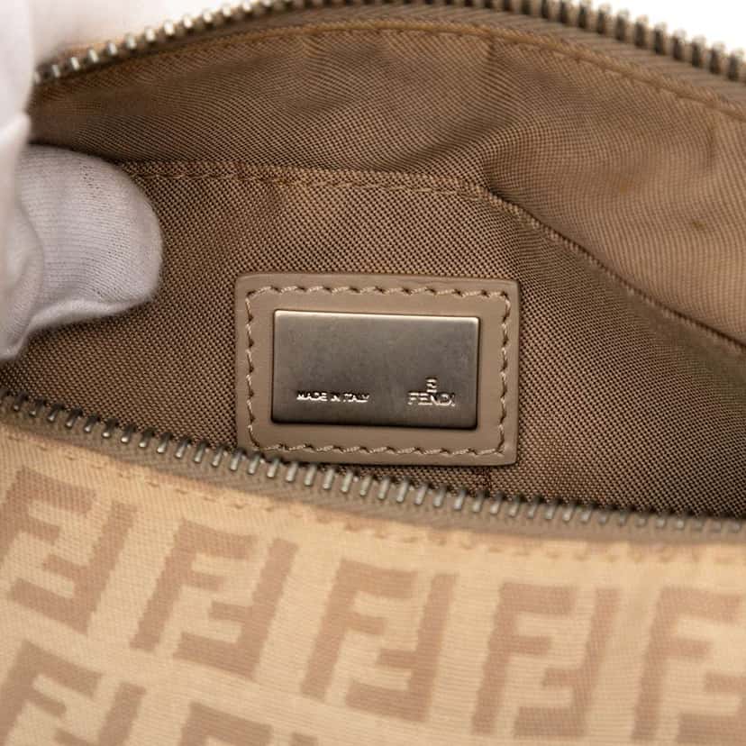 Fendi Zucchino Canvas Pochette Brown Canvas Good condition - Box View