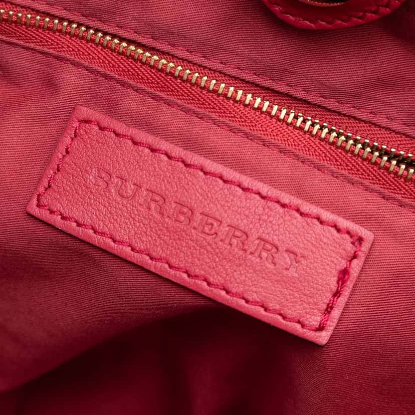 Burberry Small Haymarket Check Coated Canvas Canterbury Tote Brown Canvas Very good condition - Box View