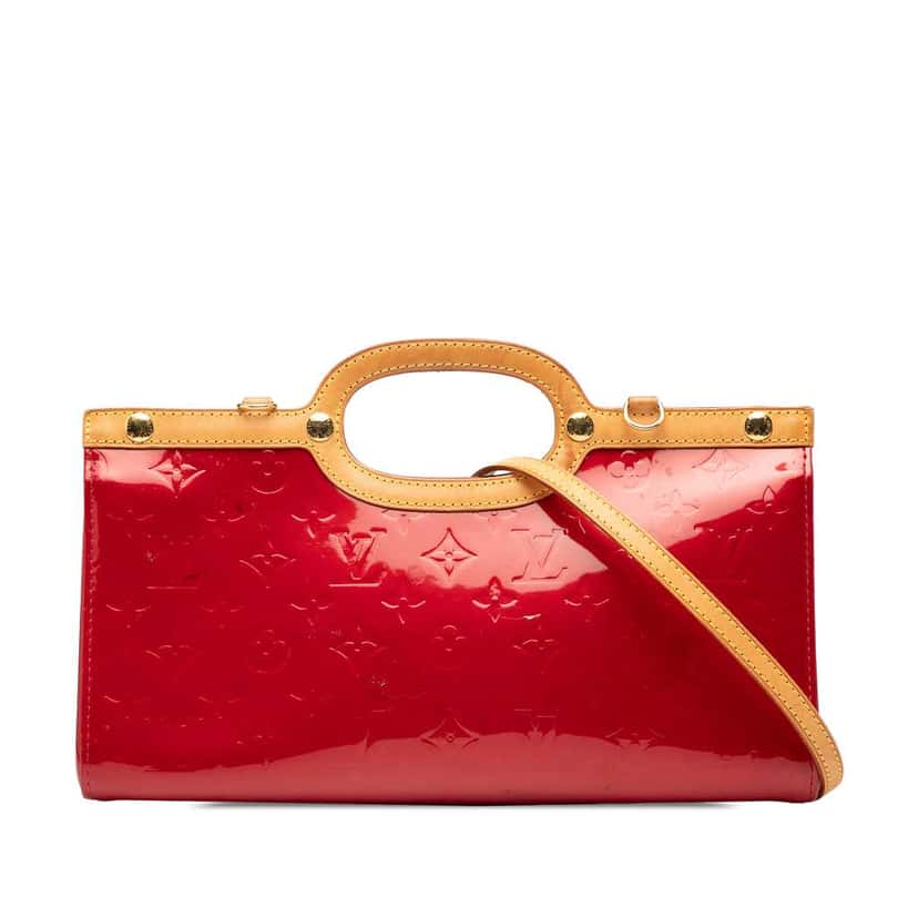 Louis Vuitton Monogram Vernis Roxbury Drive Red Leather Good condition - Front View
