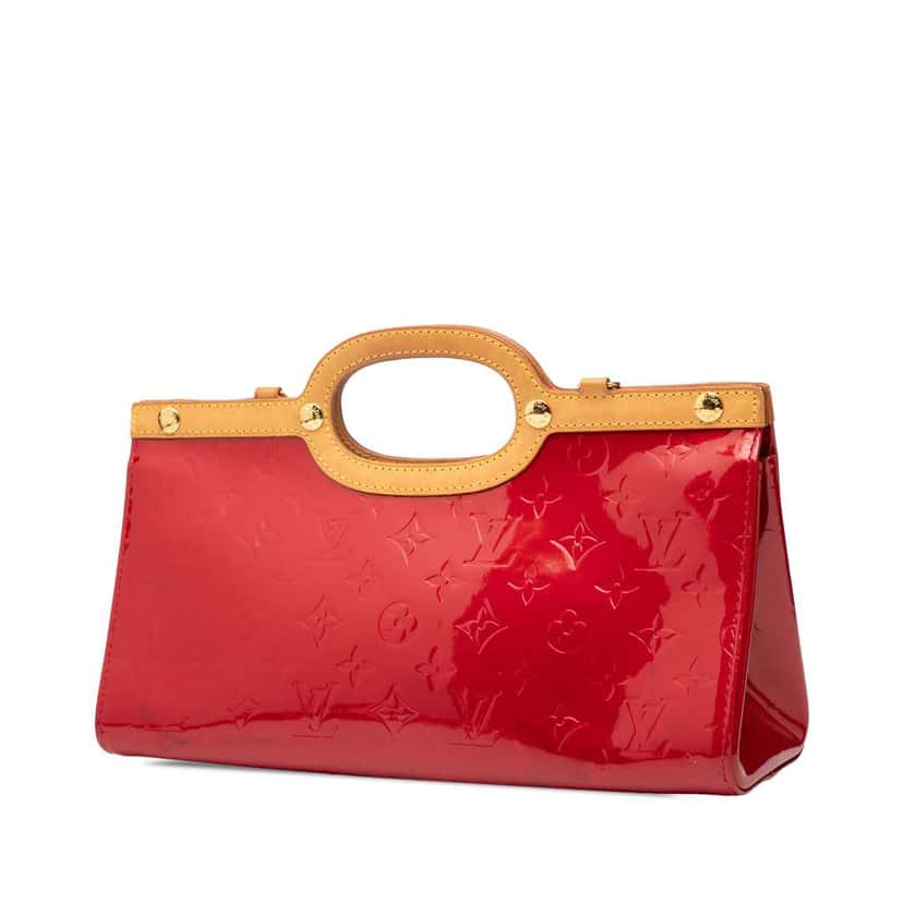 Louis Vuitton Monogram Vernis Roxbury Drive Red Leather Good condition - Back View