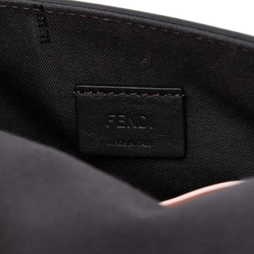 Fendi Leather Duo Baguette Crossbody Pink Leather Good condition - Box View