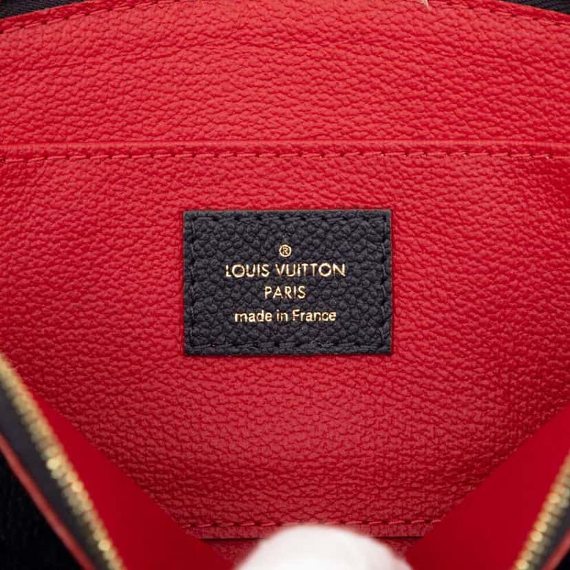 Louis Vuitton Monogram Empreinte Cosmetic Pouch Blue Leather Good condition - Box View