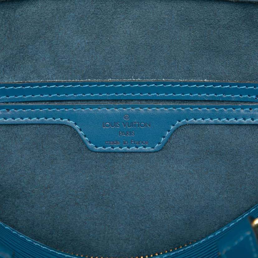 Louis Vuitton Epi Soufflot Blue Leather Good condition - Box View