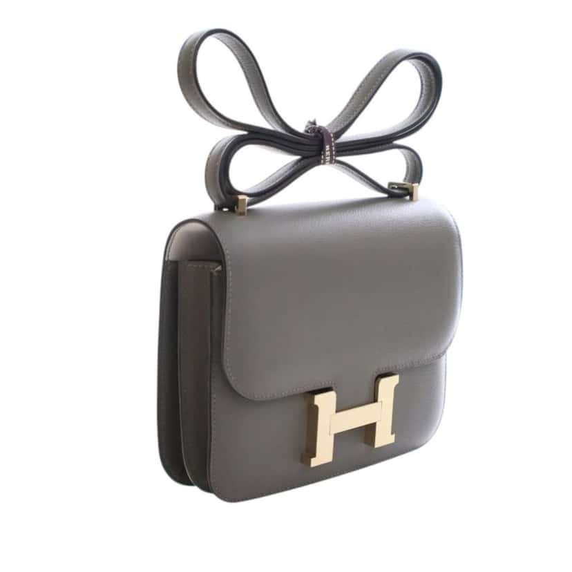 Hermès Mini Evercolor Verso Constance 18 Grey Leather Good condition - Inside View