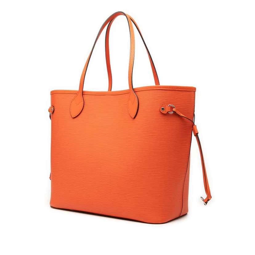 Louis Vuitton Epi Neverfull MM Orange Leather Good condition - Back View