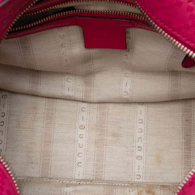 Gucci Diamante Bright Leather Satchel Pink Leather Good condition - Model View