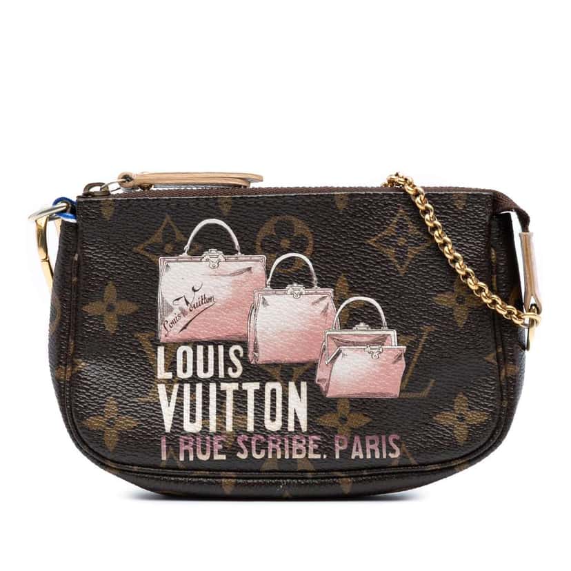 Louis Vuitton Monogram Affiche Mini Pochette Accessoires Brown Good condition - Front View