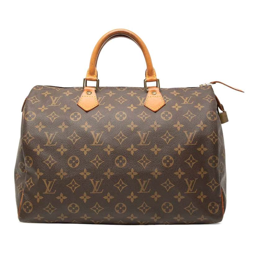 Louis Vuitton Monogram Speedy 35 Brown Good condition - Front View