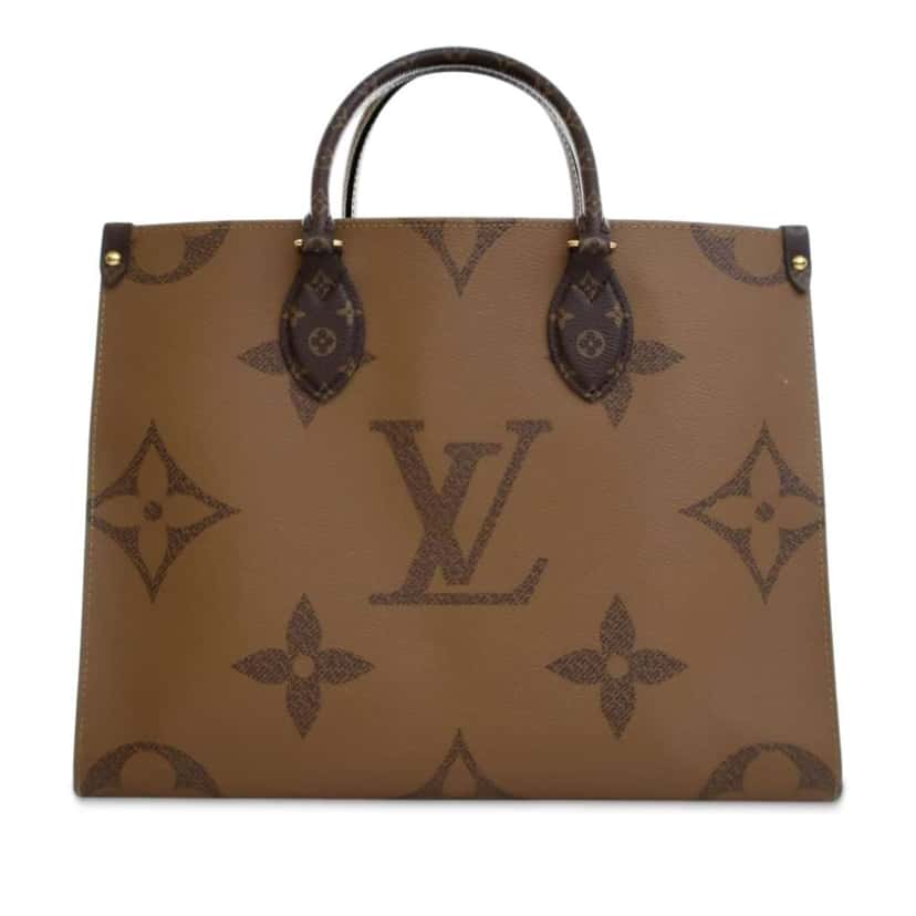 Louis Vuitton Monogram Reverse Giant OnTheGo MM Brown Good condition - Front View