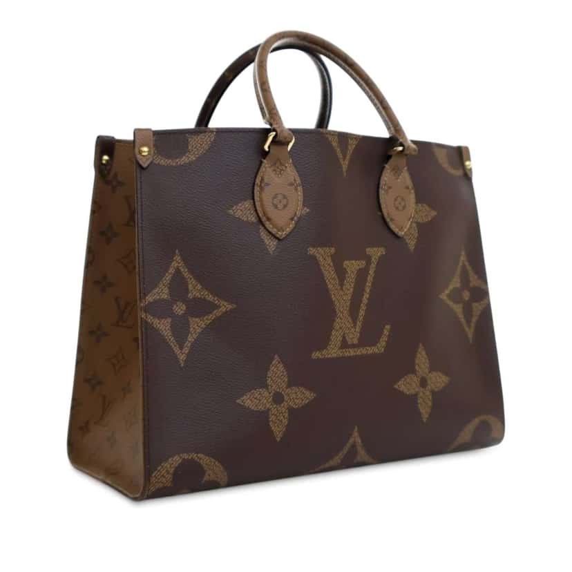 Louis Vuitton Monogram Reverse Giant OnTheGo MM Brown Good condition - Back View
