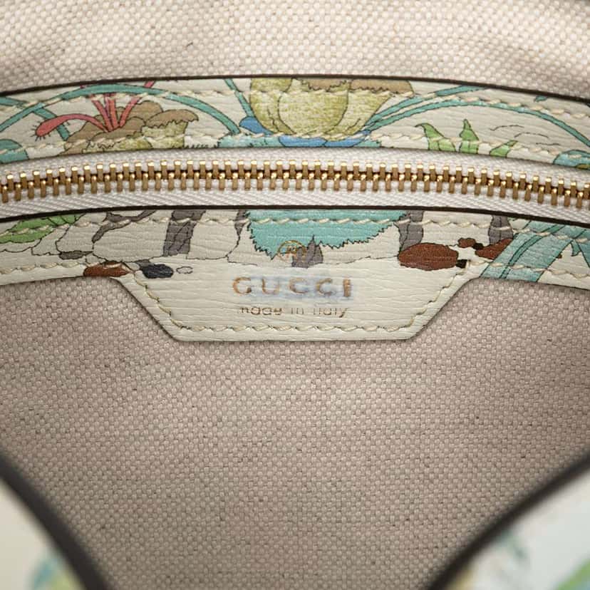 Gucci Small Calfskin Tiger Jackie 1961 Crossbody Blue Leather Good condition - Box View