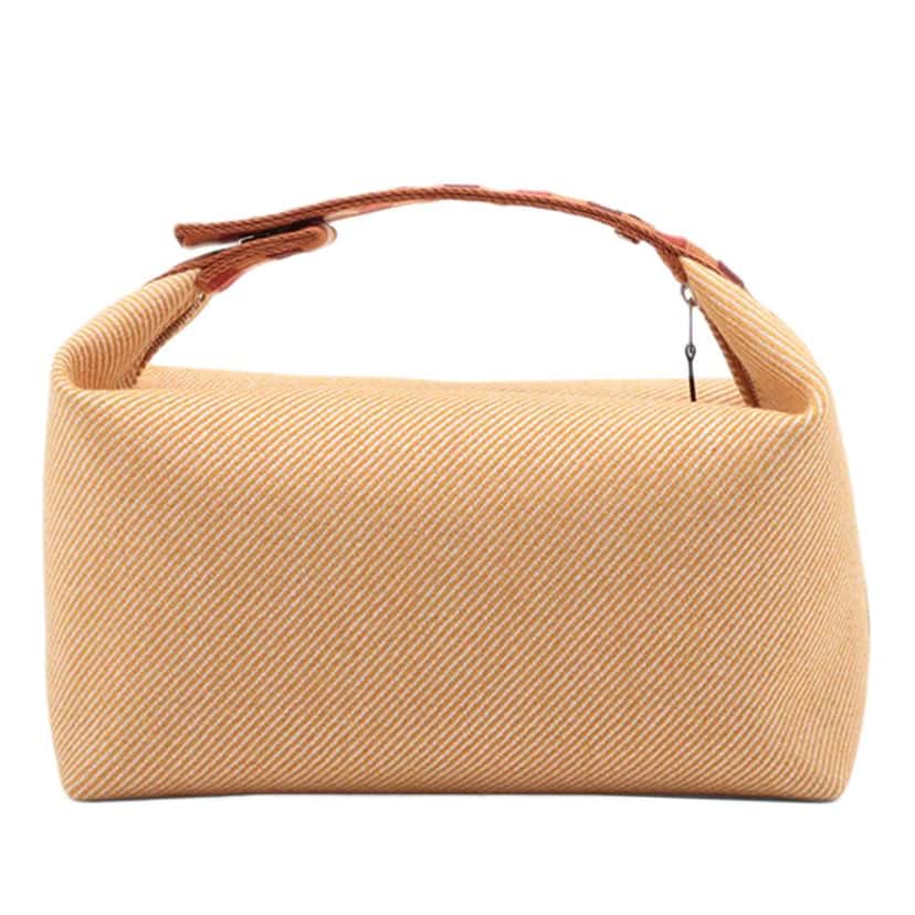 Hermès Large Wool Bride A Brac Au Carre Case Orange Wool Very good condition - Box View