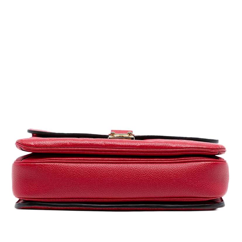 Louis Vuitton Monogram Empreinte Pochette Metis Red Leather Good condition - Inside View
