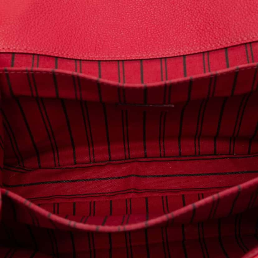 Louis Vuitton Monogram Empreinte Pochette Metis Red Leather Good condition - Model View