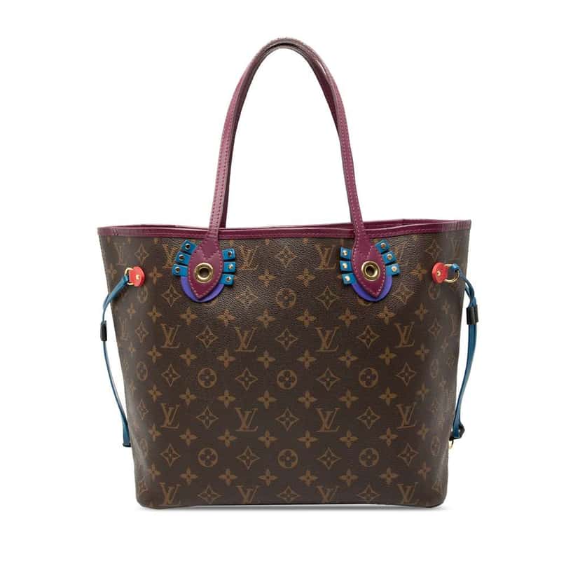 Louis Vuitton Monogram Totem Neo Neverfull MM Brown Good condition - Front View