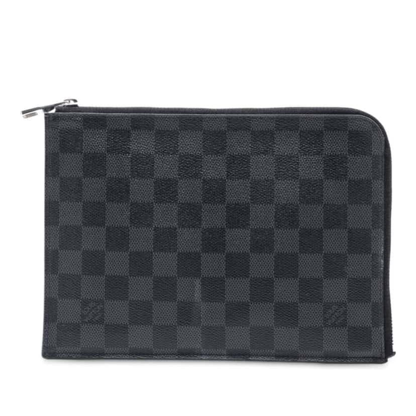 Louis Vuitton Damier Graphite Pochette Jour PM Black Good condition - Front View