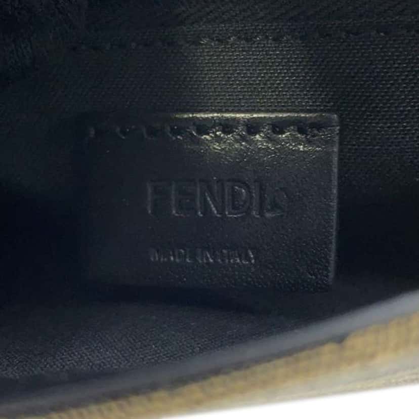 Fendi Zucca Canvas Convertible Baguette Pouch Brown Canvas Good condition - Box View
