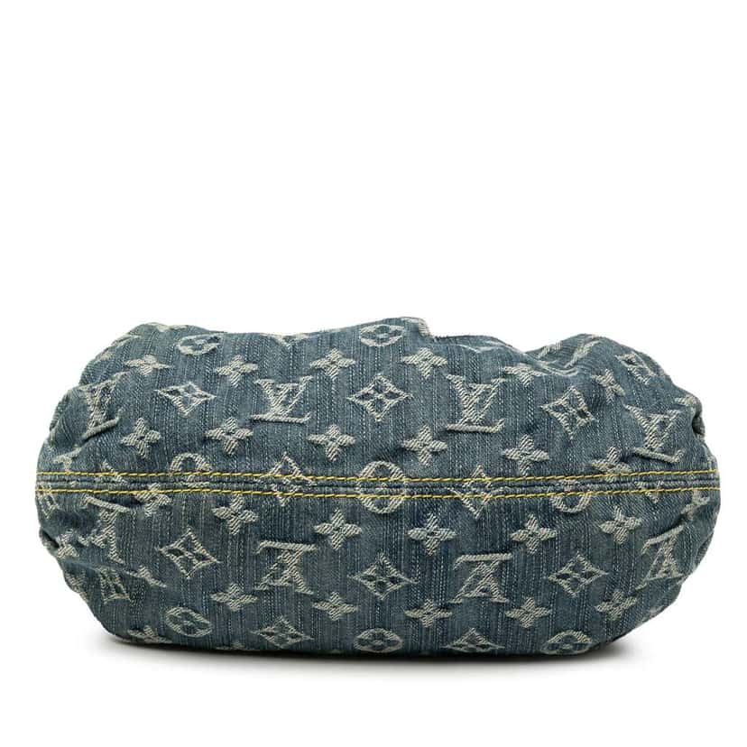 Louis Vuitton Monogram Denim Pleaty Blue Denim Good condition - Inside View
