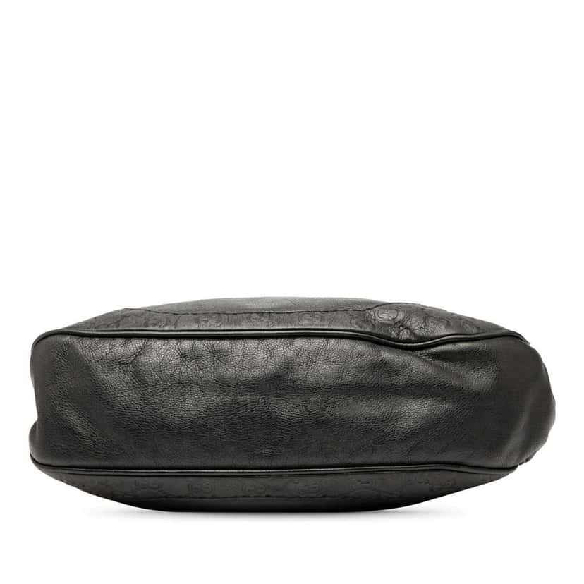 Gucci Guccissima Trimmed Leather Charlotte Crossbody Black Leather Good condition - Inside View