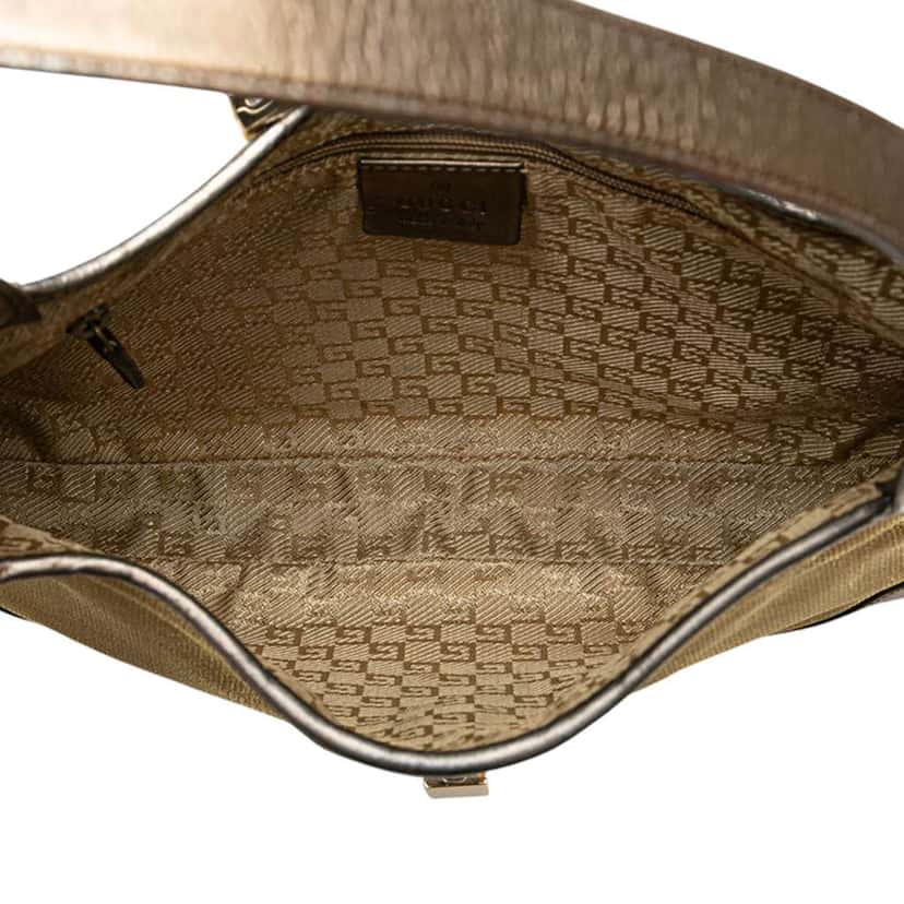 Gucci Canvas Web Jackie Shoulder Bag Brown Canvas Good condition - Model View