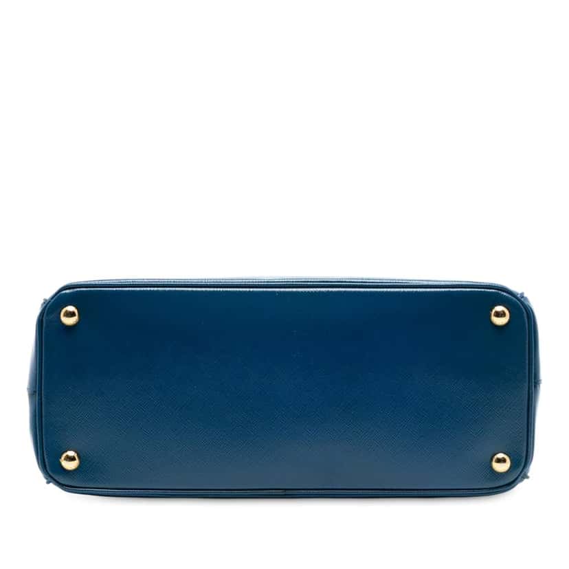 Prada Saffiano Lux Parabole Tote Blue Leather Very good condition - Inside View