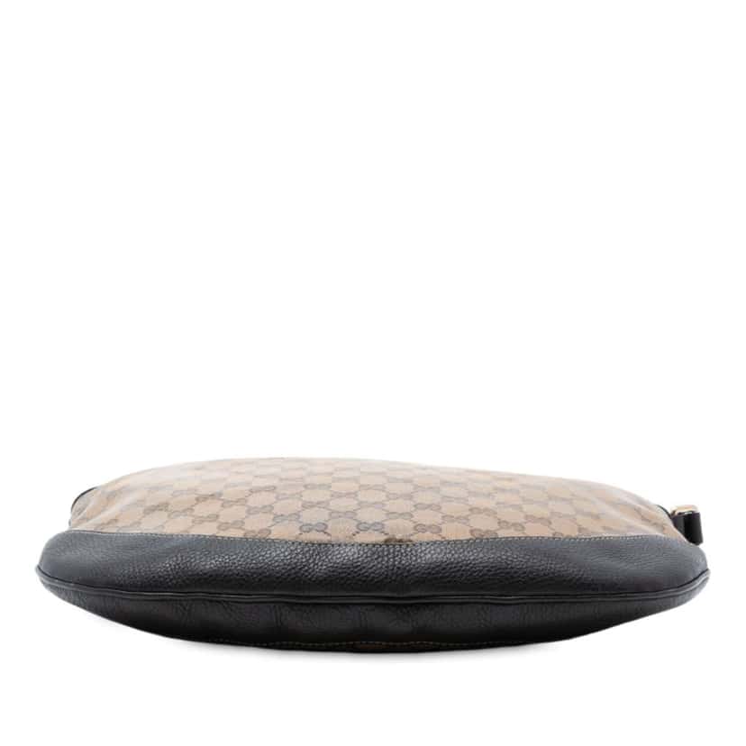 Gucci Large GG Crystal Half Moon Crossbody Brown Canvas Good condition - Inside View