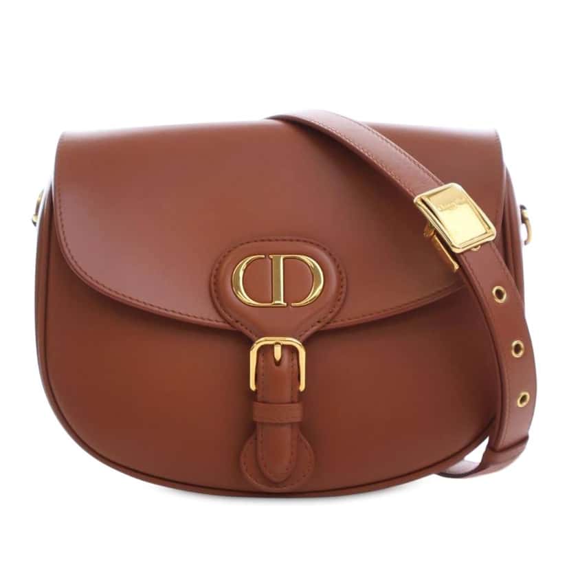 Dior Medium Leather Bobby Crossbody Brown Leather Good condition - Front View