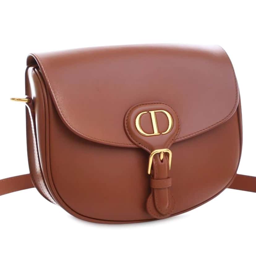 Dior Medium Leather Bobby Crossbody Brown Leather Good condition - Back View