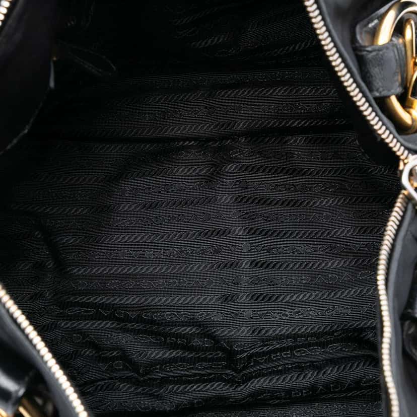 Prada Tessuto Logo Satchel Black Good condition - Model View