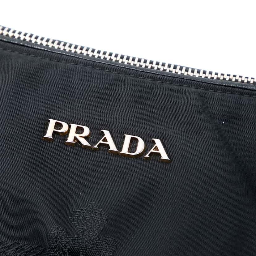 Prada Tessuto Logo Satchel Black Good condition - Box View