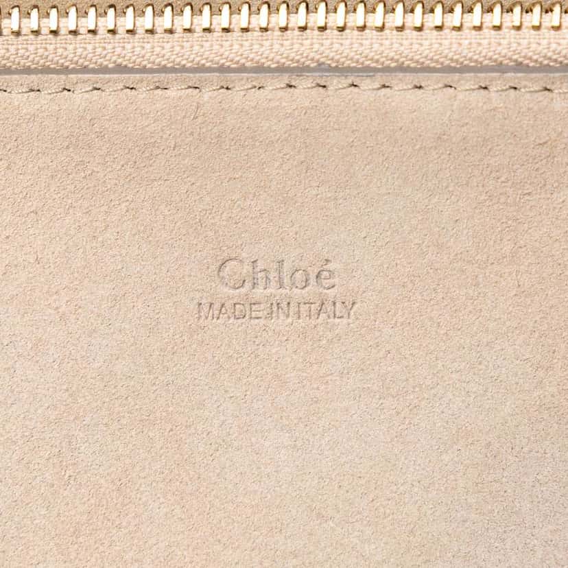 Chloé Medium Calfskin and Stitched Suede Faye Crossbody Black Leather Good condition - Box View