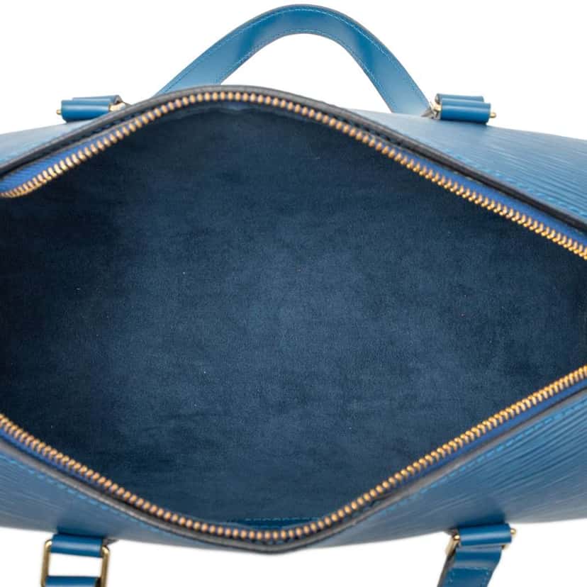 Louis Vuitton Epi Soufflot Blue Leather Good condition - Model View