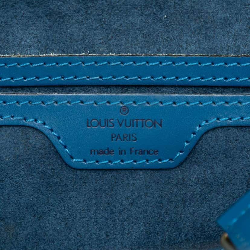 Louis Vuitton Epi Soufflot Blue Leather Good condition - Box View