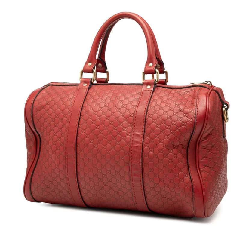 Gucci Microguccissima Joy Boston Bag Red Leather Good condition - Back View
