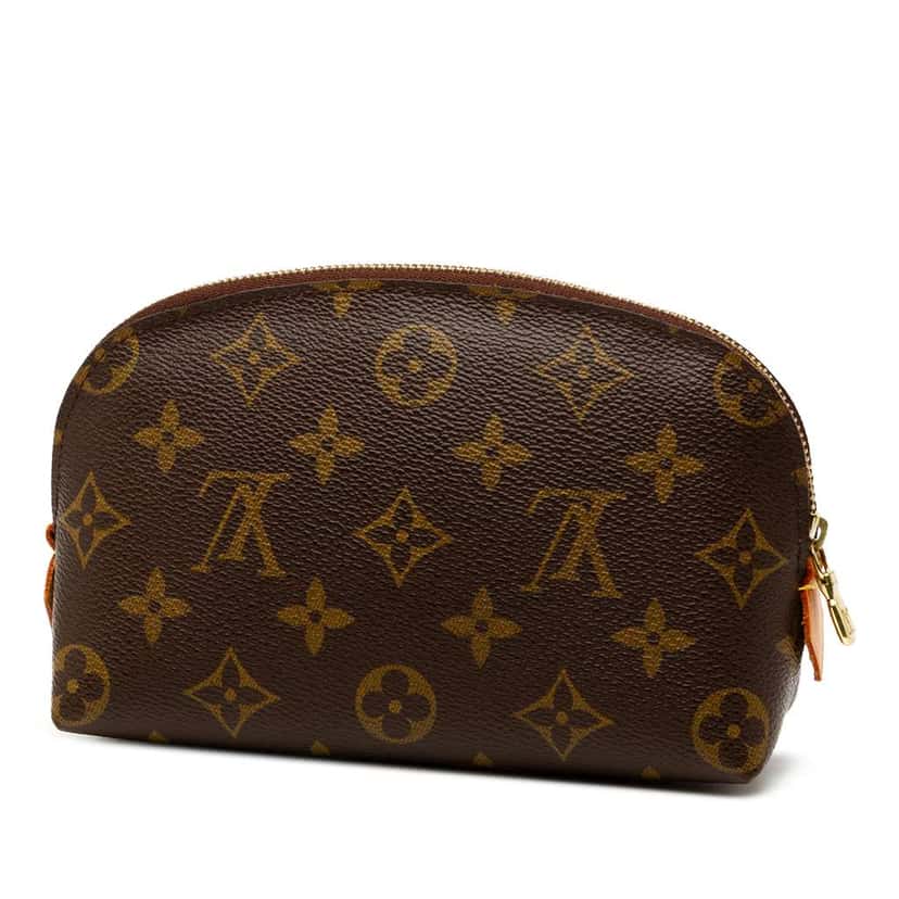 Louis Vuitton Monogram Cosmetic Pouch PM Brown Good condition - Back View