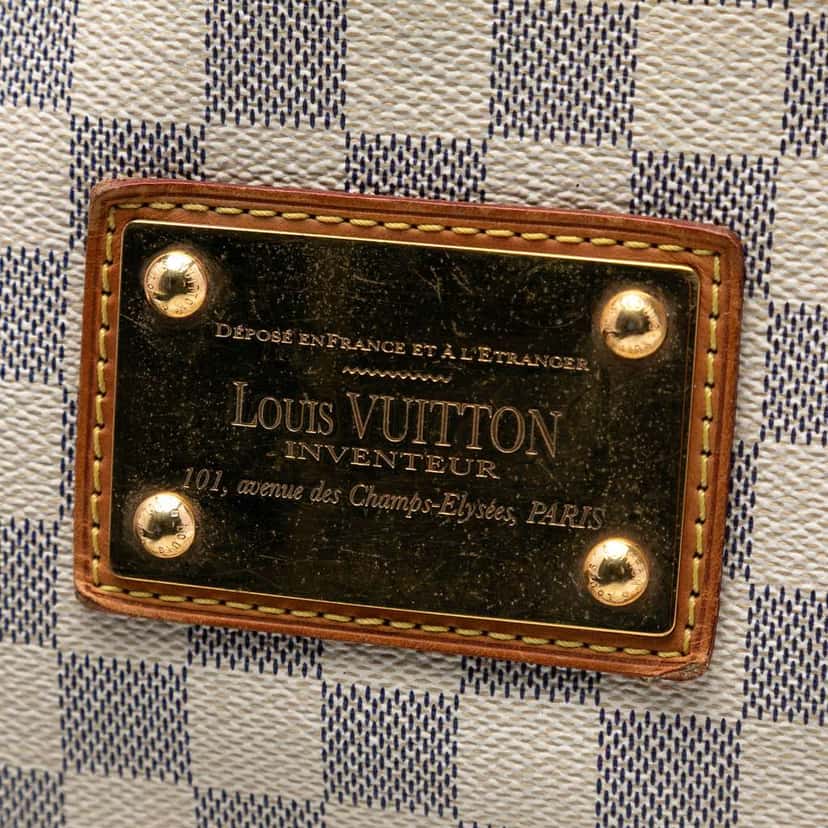 Louis Vuitton Damier Azur Galliera GM White Good condition - Box View