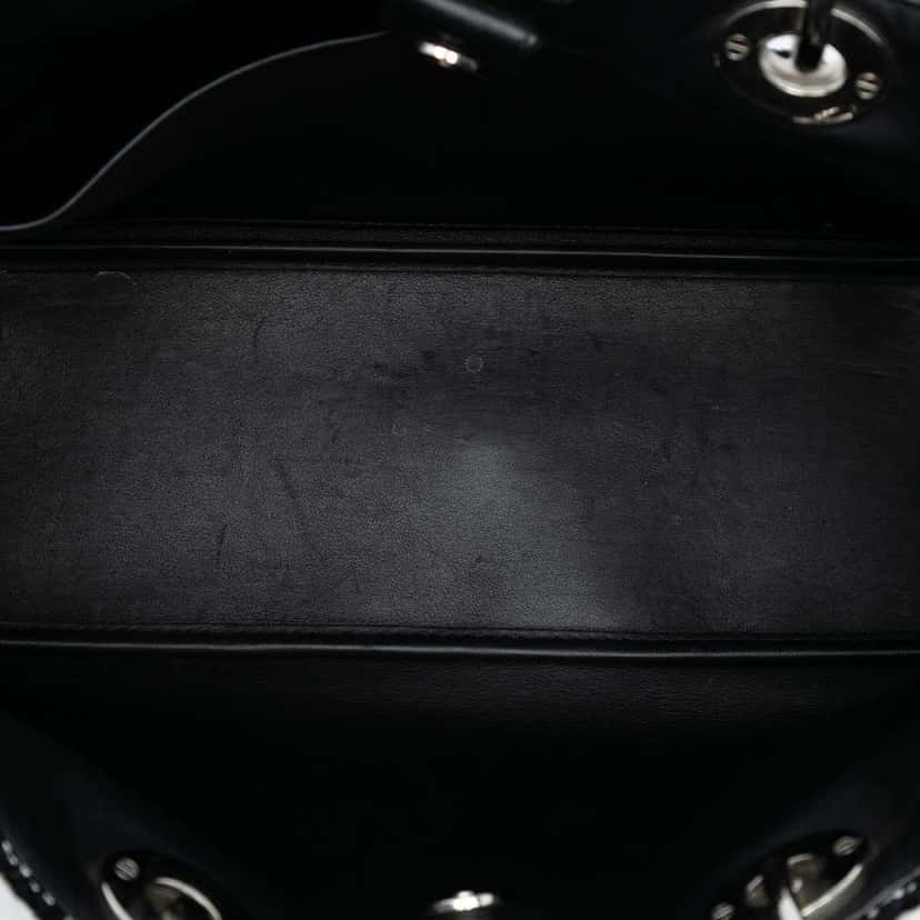 Dior Medium Patent and Tweed Diorissimo Satchel Black Tweed Good condition - Model View