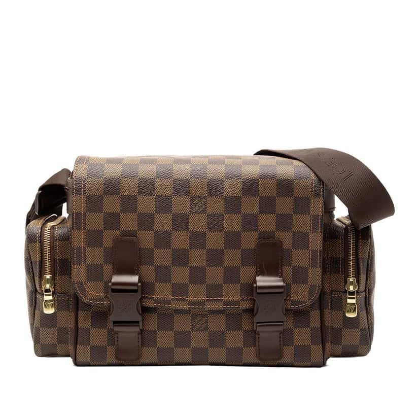 Louis Vuitton Damier Ebene Melville Reporter Brown Good condition - Front View